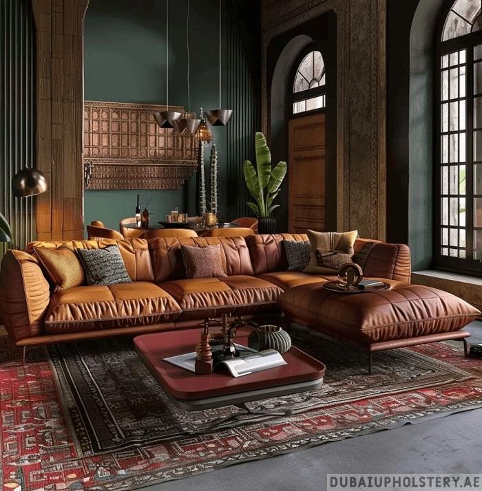 Custom Leather Couch