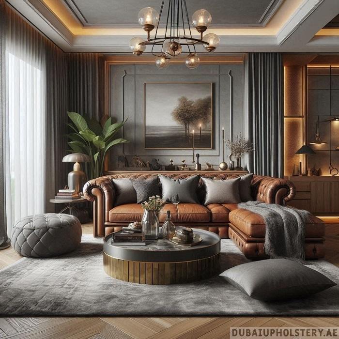 leather sofa