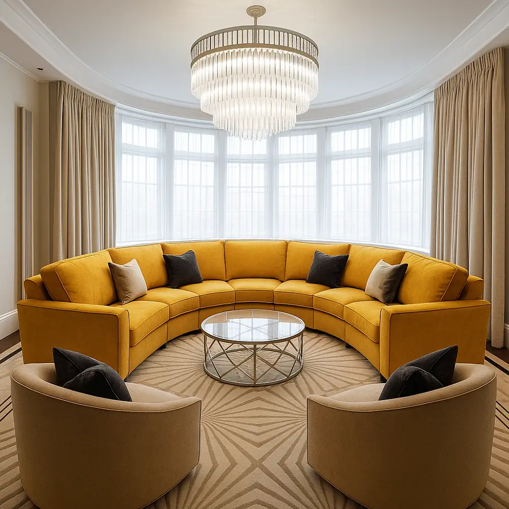 Residential Custom Curved Couches Residential Custom Curved Couches
