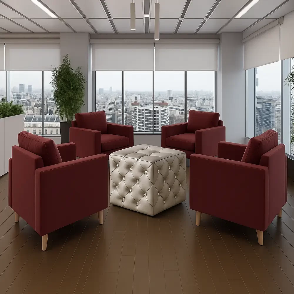 Commercial Cube Ottoman