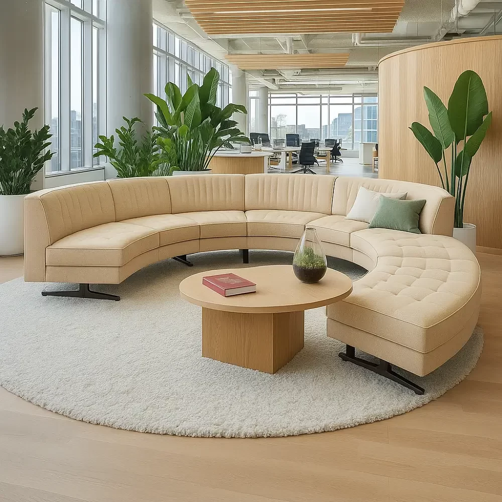 Commercial Custom Curved Couches