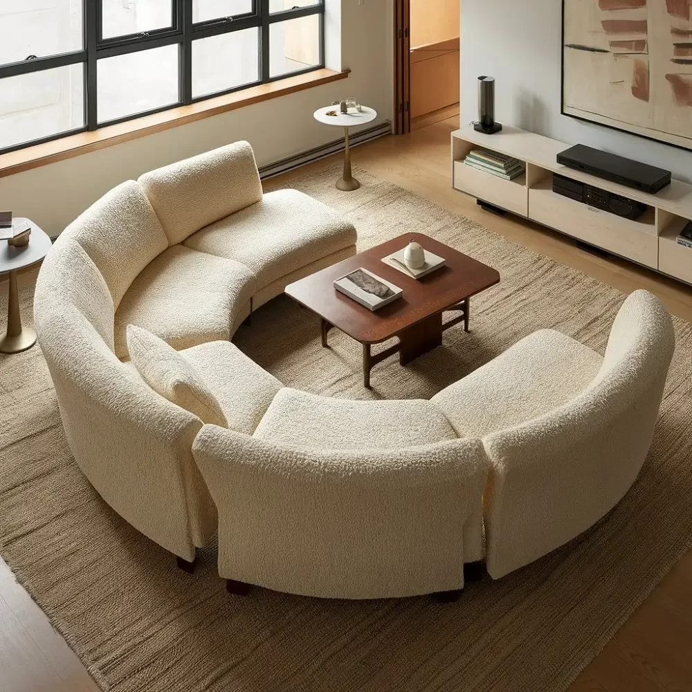 Custom Curved Sofa