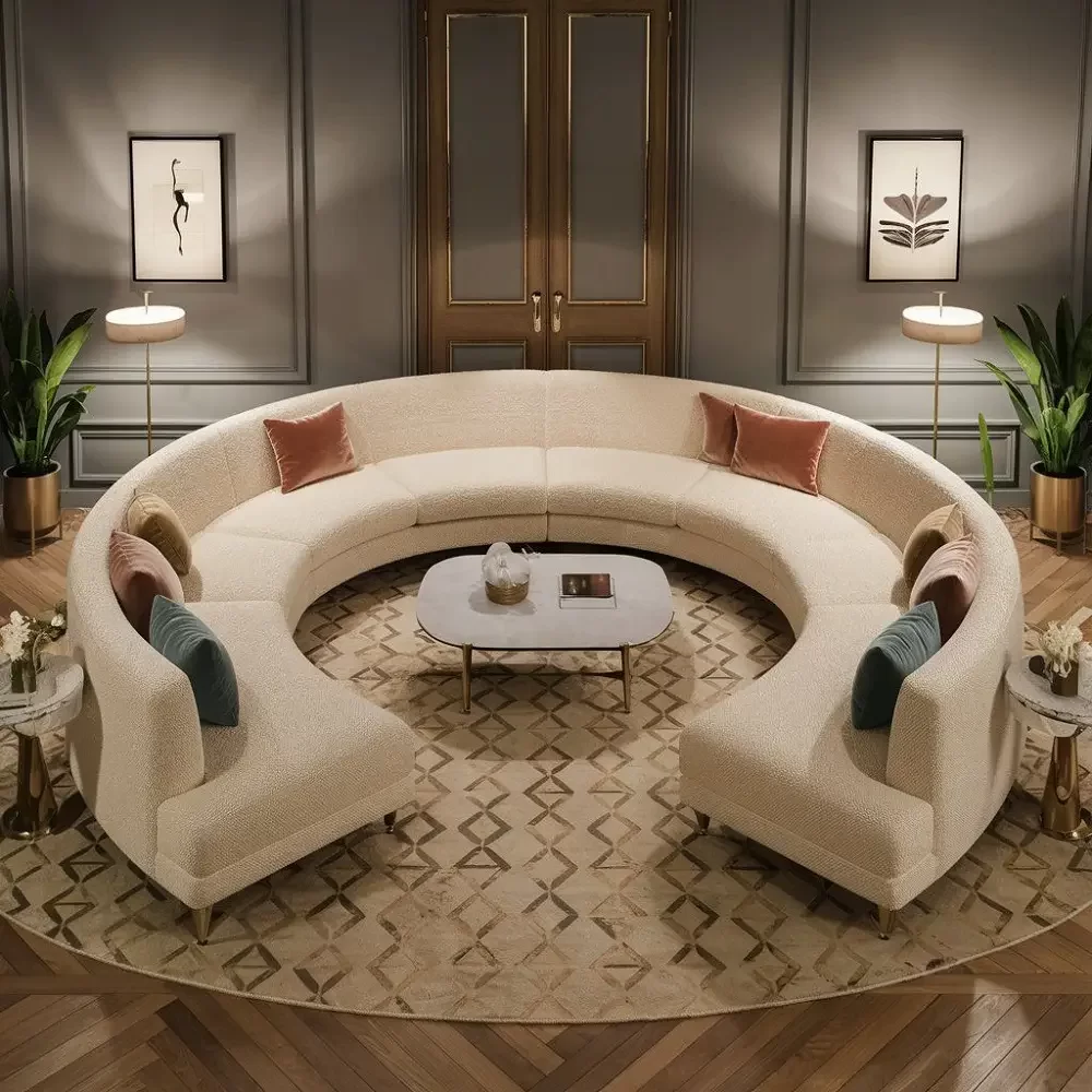 Custom Curved Sofa 2