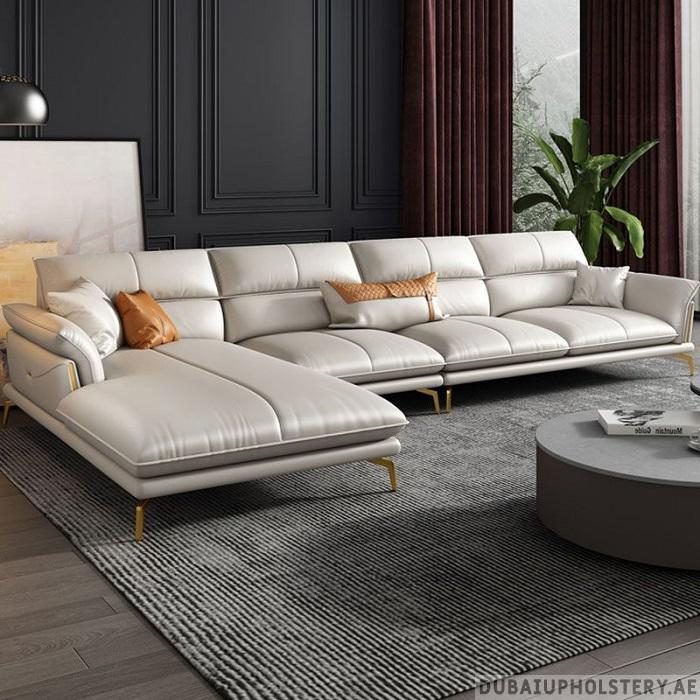 Custom L Shaped Couch - Dubai Upholstery