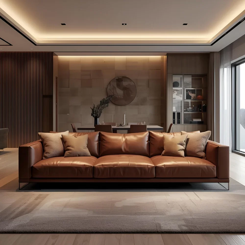 Custom Leather Sofas for Residential