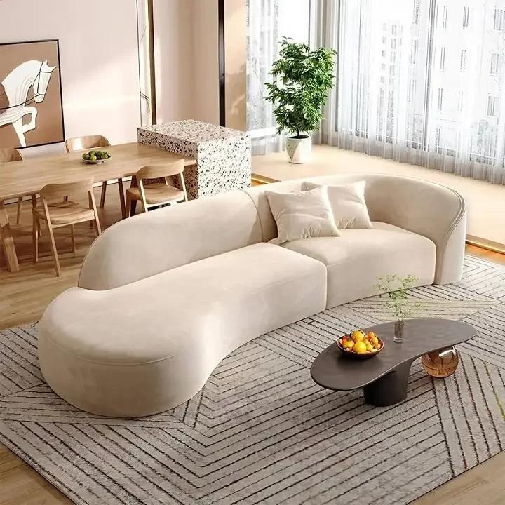 curved sofa