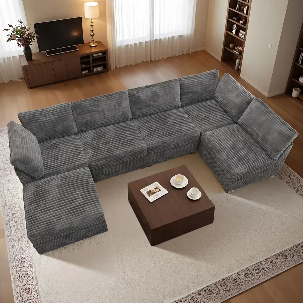 custom u shape sofa